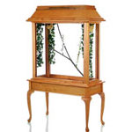 Queen Ann Consolette Furniture Wood Bird Cage by Aviariums