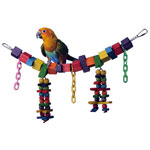 Rainbow Bridge JR Conure Size Bird Swing by Super Bird Creations  #SB449