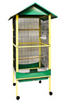 Small Bird Flight Cage 24" x 24" x 67" - 1/2" Bar Spacing BR-18 Mfg. Blue Ribbon