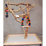 Sandblasted Manzanita Floor Stand 48" x 30" x 55" Tall by Spoiled Bird Toys