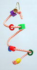 Spiral Rope Bird Toy