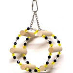 Parakeet Swing - Beaded Circle by Mango Bird Toys