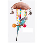 Tiki Hut Swing for Birds by Prevue Hendryx