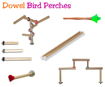 Wooden Bird Perches
