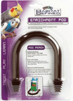 Enrichment Pod Plastic U Perch for Parakeets Cockatiels and Small Birds by Super Pet