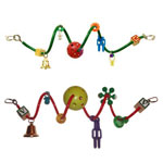 Coil of Fun Cage Perches by Sleepy Bird Toys