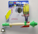 Insight Activitoy Play Perch with Mirror and Bell for Small Birds by JW Pet