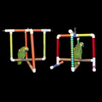 PVC Hanging Bird Play Gyms by Parrot Treasures