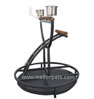 Round Metal Playstand for Birds 65 x 65 x 65cm
